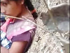Desis wife gets down and dirty in the village | desi , dirty
